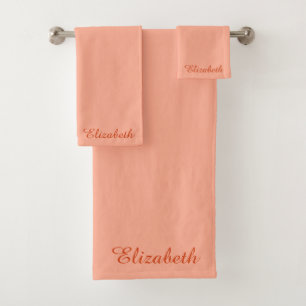 Moderne Élégante calligraphie Nom Modèle Apricot