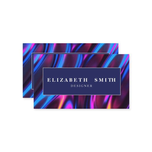 Moderne et élégant Carte de visite unique (Devant/Arrière en situation)