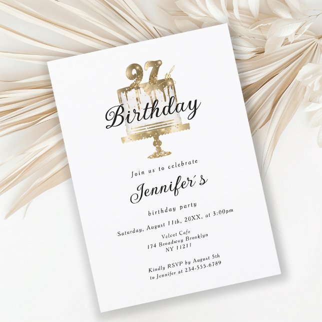 Moderne et élégante 97. Invitation d'anniversaire (Créateur téléchargé)