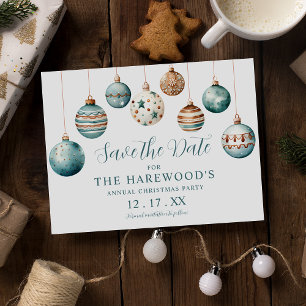 Moderne Faire-Part de Fête de Noël à Théme Boule T