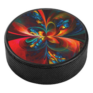 Moderne Floral Abstrait Art Orange Bleu Motif #14