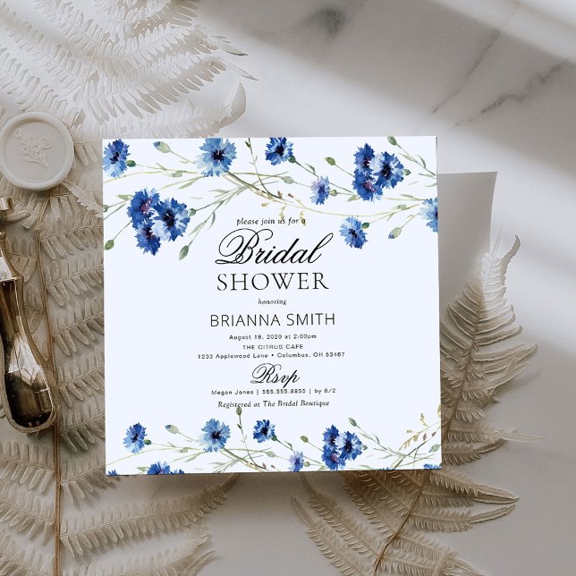 Moderne Floral douche nuptiale Invitation (Créateur téléchargé)