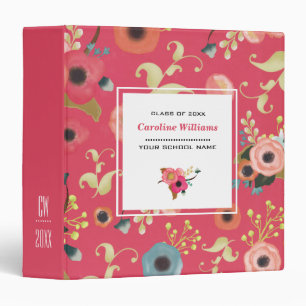 Moderne Floral Graduation Classeur cadeau   Album 