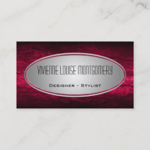 Moderne Fuscia Professional Designer Carte de visi