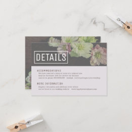 MODERNE Garden Hellebore Details Carte de boîtier