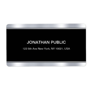 Moderne Glamour noir argent Modèle élégant