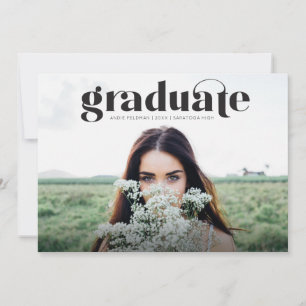 Moderne Grad - Faire-part de diplôme en photo comp
