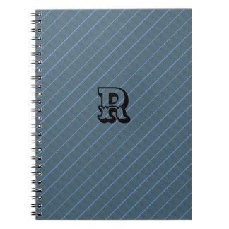 MODERNE GRAY BLEU CUTE Carnet photo spirale