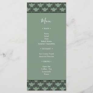 Moderne Green Celtic Knot Faire-part de mariage ir