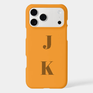 Moderne initiale orange minimale contemporaine