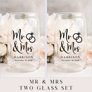 Moderne M. Mme Bride Groom Mariage
