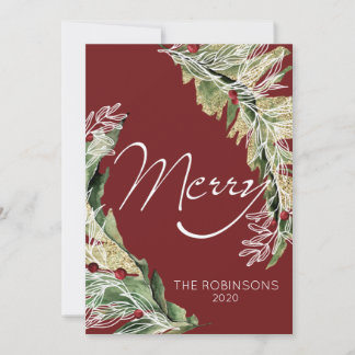 Moderne & Merry en Berry Carte de vacances