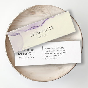 Moderne, minimale Salon-Visitenkarte, Aquarell Mini Business Card