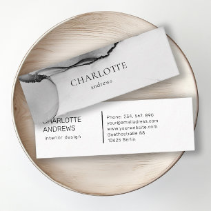 Moderne, minimale Salon-Visitenkarte, Aquarell Mini Business Card