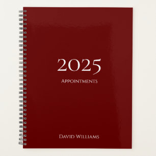 Moderne minimaliste 2024 Red Nomment Planner