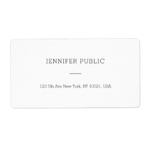 Moderne Minimaliste Blanc Simple Modèle Livraison