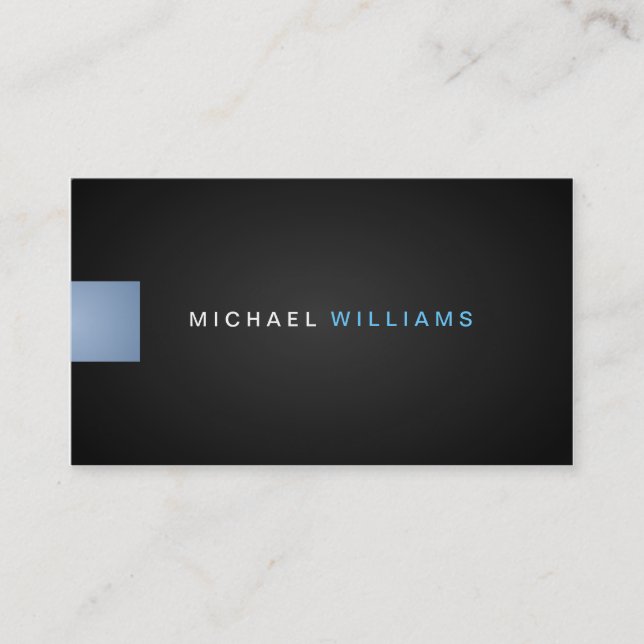 MODERNE MINIMALISTE ÉLÉGANT CARTES DE VISITE (Devant)
