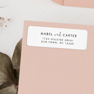 Moderne minimaliste Élégant Simple Couple Mariage 