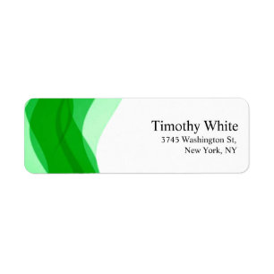 Moderne minimaliste élégant simple vert et blanc