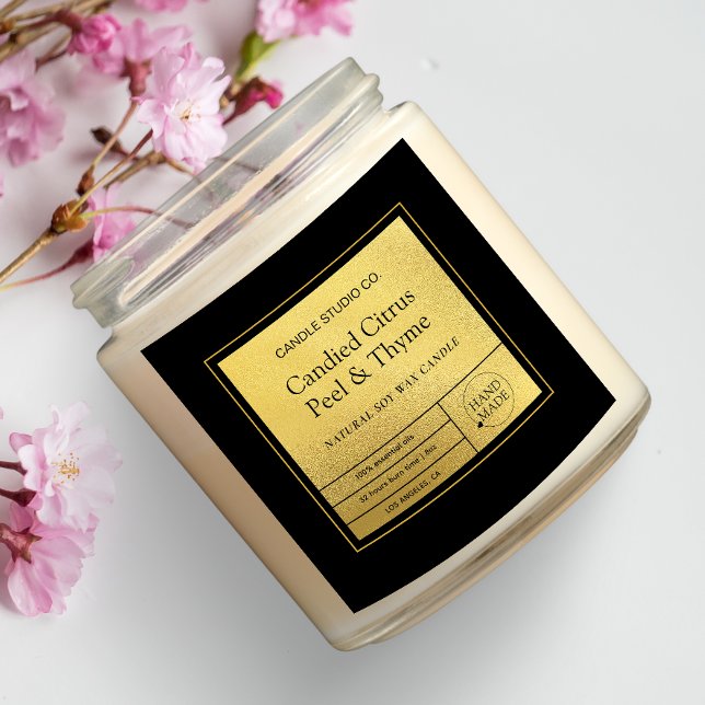 Moderne minimaliste Gold Luxury Étiquette (Créateur téléchargé)