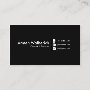 Moderne minimaliste Modèle Carte de visite
