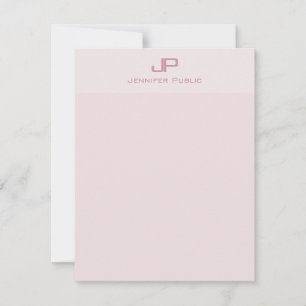Moderne minimaliste Modèle Pastel couleurs Monogra