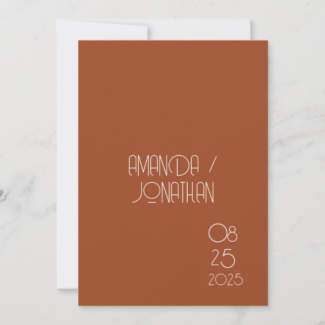 Moderne minimaliste Pastel Enregistrer la carte Da (Devant)