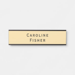 Moderne minimaliste Plaque Simple Beige