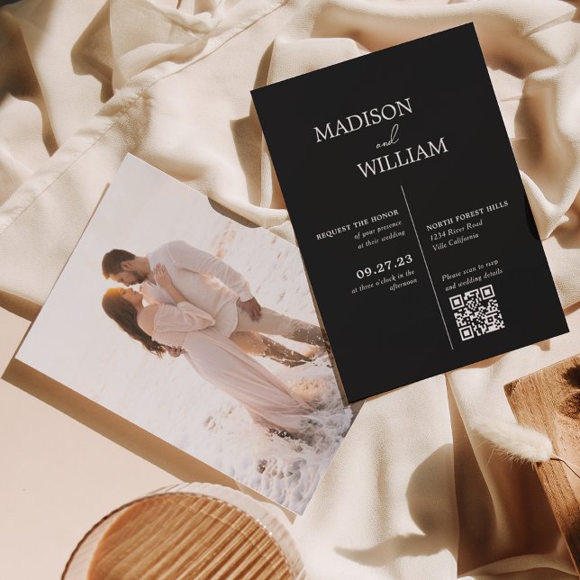 Moderne minimaliste simple Faire-part de mariage n (Créateur téléchargé)