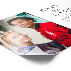 Moderne minimaliste simple mariage photo date de s