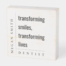 Moderne minimaliste Simple Smile Dentiste Cadeau s