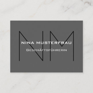 Moderne Monogramm Vorlage Business Card