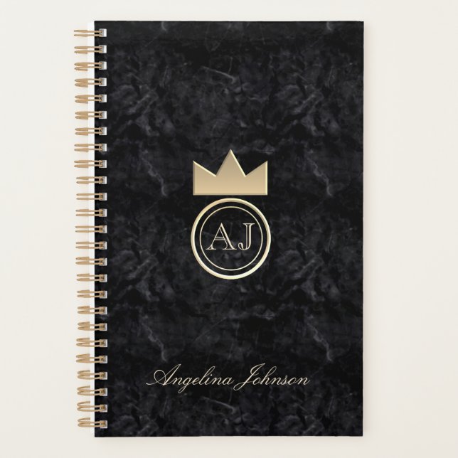 Moderne Monogramme Noir (Devant)