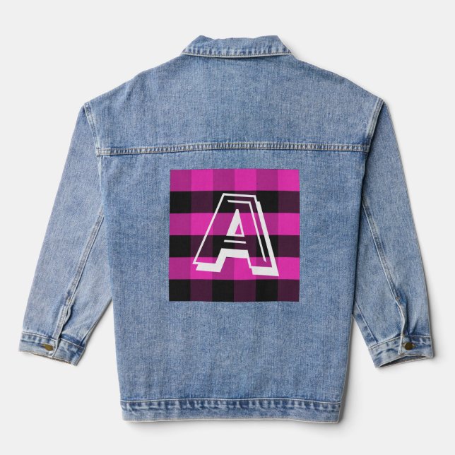Moderne Monogramme Première veste de Denim personn (Verso)