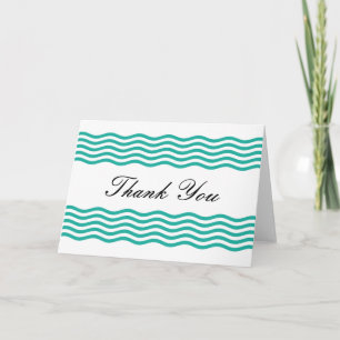 Moderne Motif de Vagues Nautiques Merci