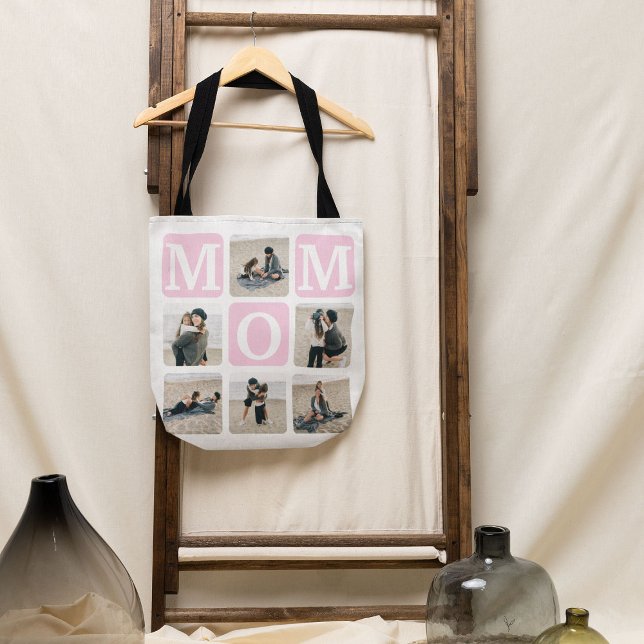 Moderne Multi Photo Grid Cute MOM Sac fourre-tout  (Créateur téléchargé)