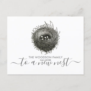 Moderne Nest Moving Faire-part Changement d'adress