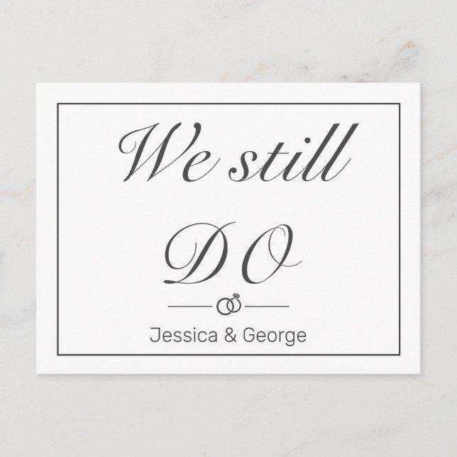 Moderne Nous Faisons Toujours Invitation Mariage A (Devant)