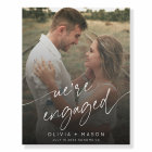 Moderne Nous sommes engagés Fiançailles Photo Welc