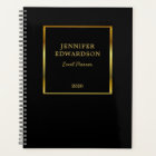 Moderne or noir élégant professionnel