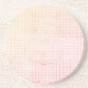 Moderne Paradise Peach Pastel Dessous de verre de
