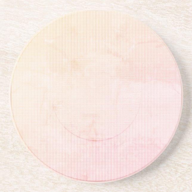 Moderne Paradise Peach Pastel Dessous de verre de  (Devant)