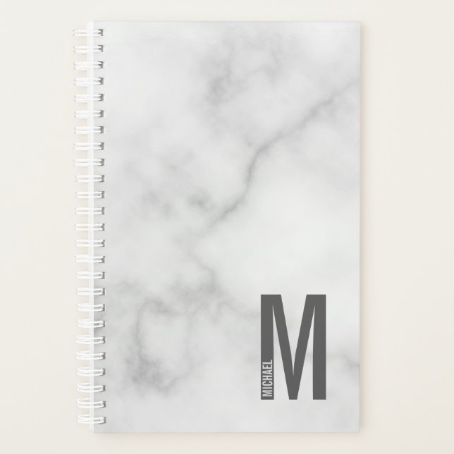 Moderne Personnalisé Gras Monogramme et planificat (Devant)