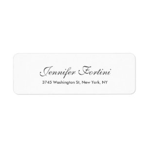 Moderne Plain Élégant Minimaliste Simple Calligrap