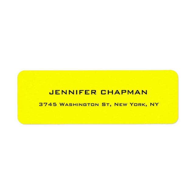 Moderne Plain élégant professionnel citron jaune (Devant)