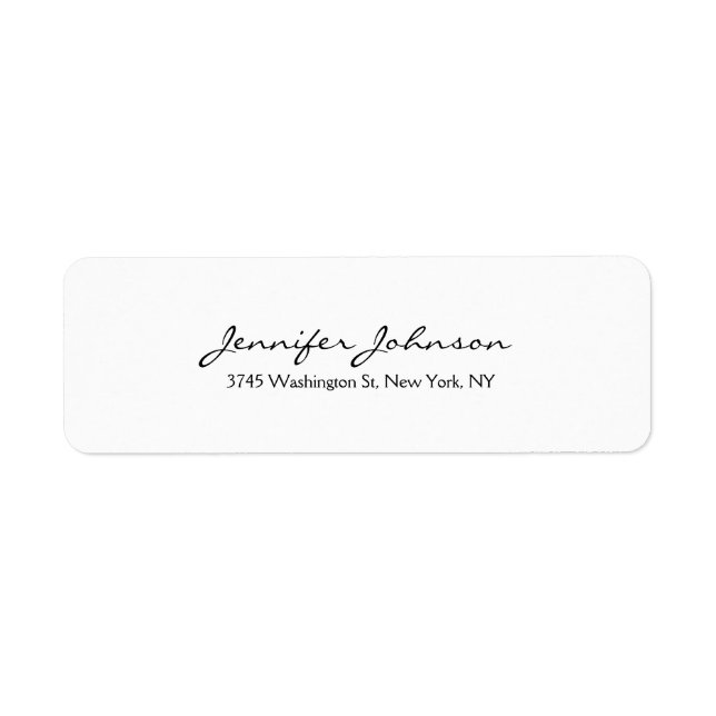 Moderne Plain Professionnel tendance Noir & Blanc (Devant)