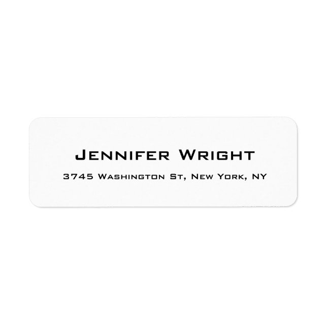 Moderne Professionnel Élégant Noir Blanc (Devant)