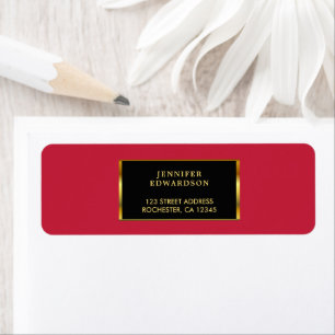 Moderne professionnel or noir cardinal rouge