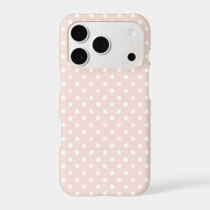 Moderne rose poudré à pois