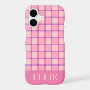 Moderne Rose Violet Personnalisé à Carreaux
